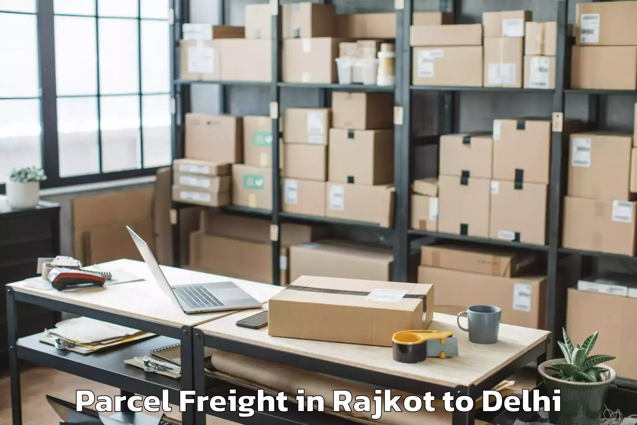 Book Your Rajkot to Krishna Nagar Parcel Freight Today